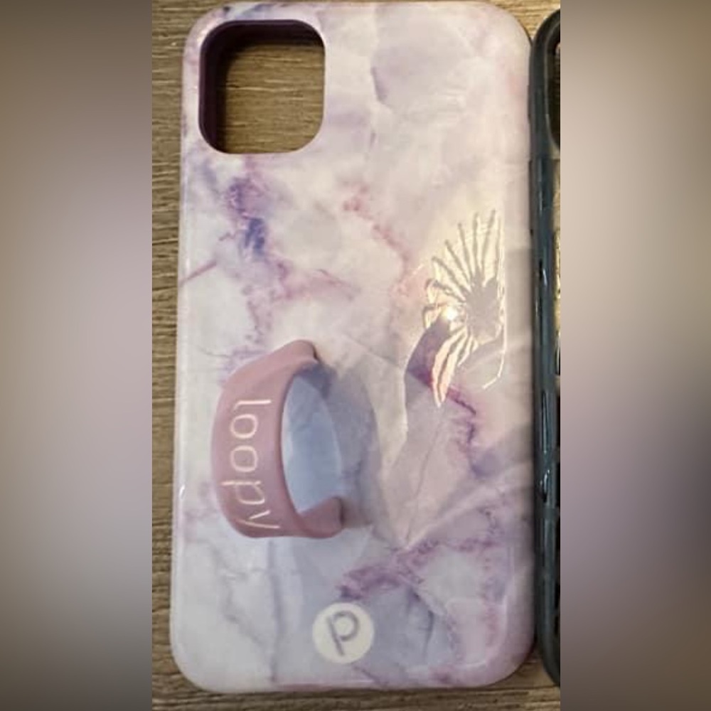 Purple marble loopy iPhone 11 case